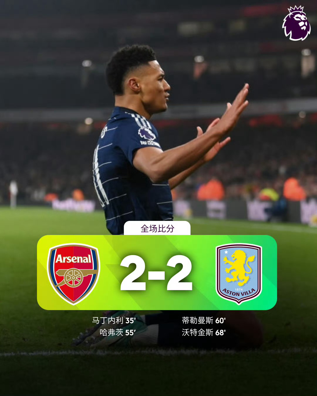包含0-1，0-2！阿森纳倒下，3次爆冷翻车，英超128亿对决，赢球的词条